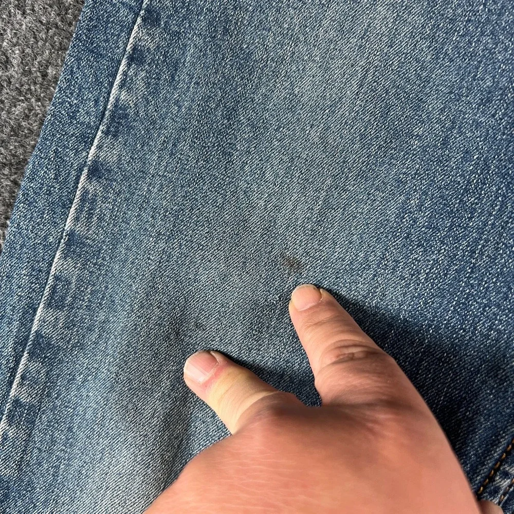 Levi's 505 Straight Jeans Mens 30x30.5 Blue Medium Wash Denim Stretch Mid Rise‎
